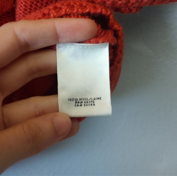 Charlie & Robin Orange Knit Cardigan Wool Sweater - Picture 8 of 8